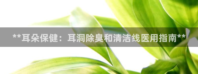 百度一下尊龙：**耳朵保健：耳洞除臭和清洁线医用指南**